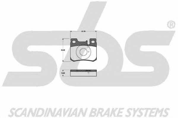 SBS 1501223322 Brake Pad Set, disc brake 1501223322