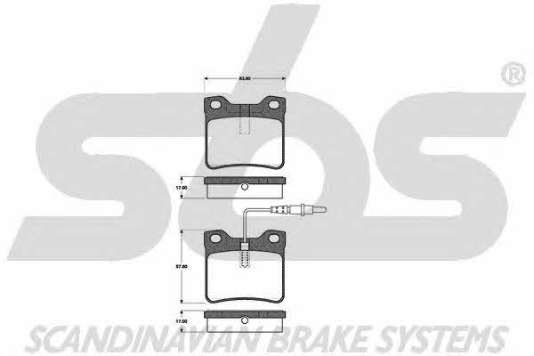 SBS 1501223326 Brake Pad Set, disc brake 1501223326