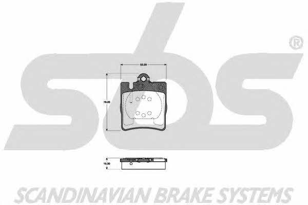 SBS 1501223339 Brake Pad Set, disc brake 1501223339