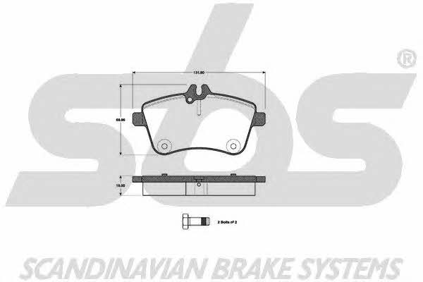 SBS 1501223355 Brake Pad Set, disc brake 1501223355