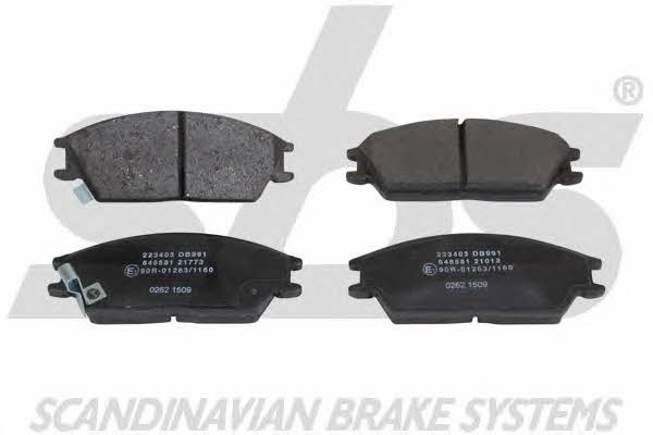 SBS 1501223403 Brake Pad Set, disc brake 1501223403