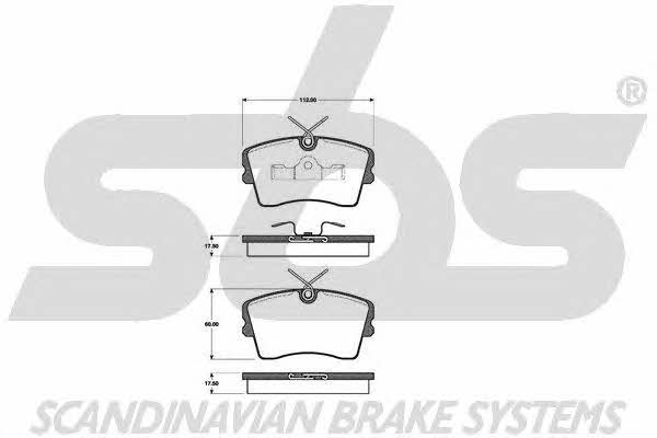 SBS 1501223605 Brake Pad Set, disc brake 1501223605