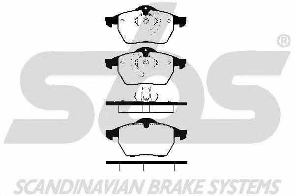 SBS 1501223613 Brake Pad Set, disc brake 1501223613