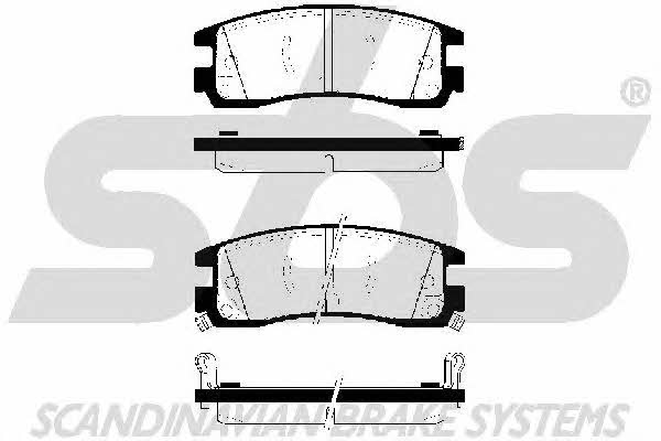 SBS 1501223616 Brake Pad Set, disc brake 1501223616