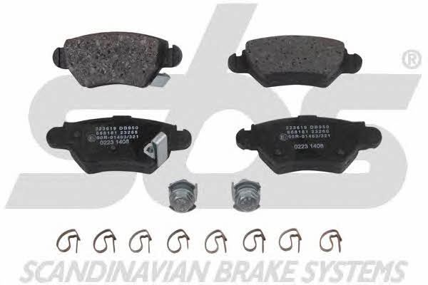 SBS 1501223619 Brake Pad Set, disc brake 1501223619