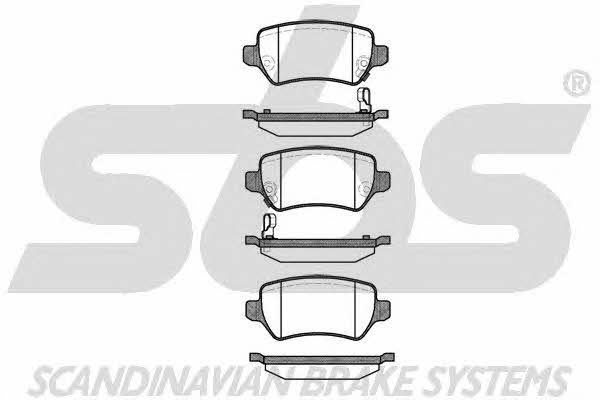 SBS 1501223625 Brake Pad Set, disc brake 1501223625
