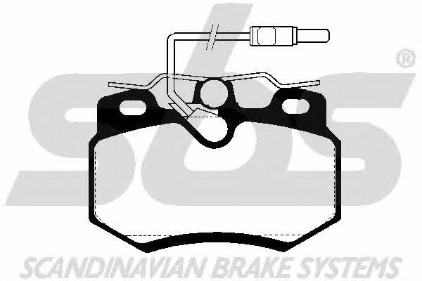 SBS 1501223713 Brake Pad Set, disc brake 1501223713