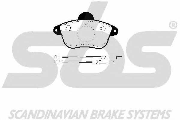 SBS 1501223725 Brake Pad Set, disc brake 1501223725