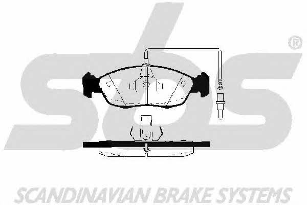 SBS 1501223726 Brake Pad Set, disc brake 1501223726