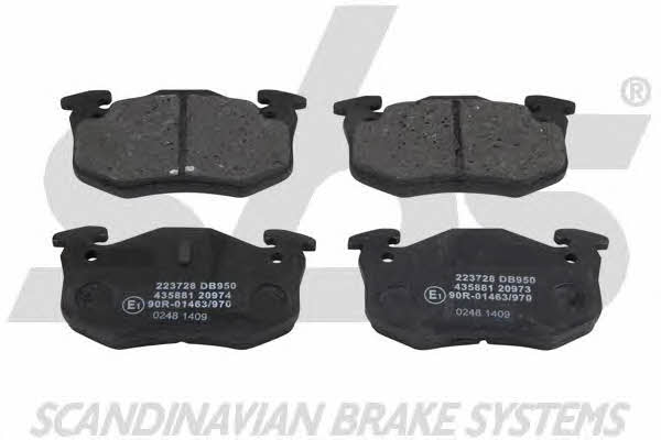 SBS 1501223728 Brake Pad Set, disc brake 1501223728