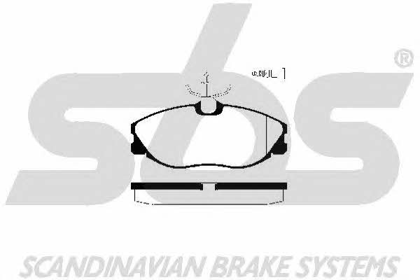 SBS 1501223730 Brake Pad Set, disc brake 1501223730