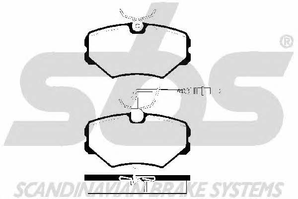 SBS 1501223734 Brake Pad Set, disc brake 1501223734