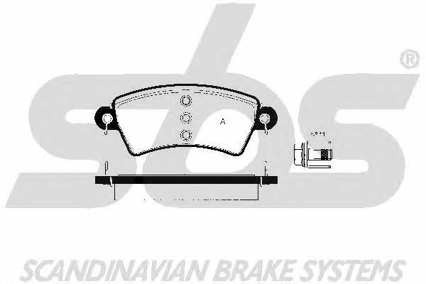 SBS 1501223736 Brake Pad Set, disc brake 1501223736