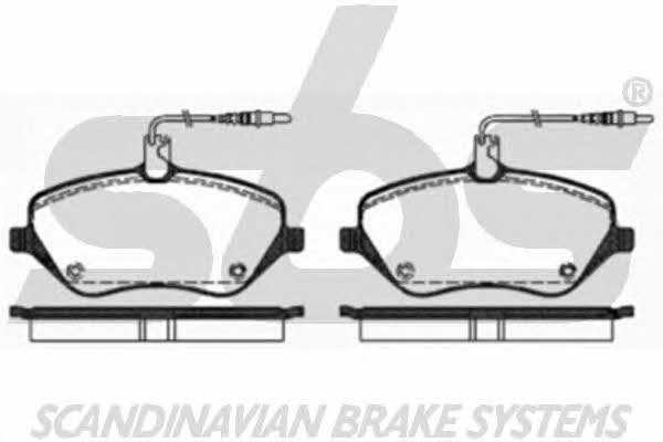 SBS 1501223744 Brake Pad Set, disc brake 1501223744