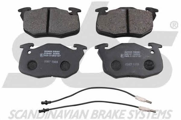 SBS 1501223920 Brake Pad Set, disc brake 1501223920