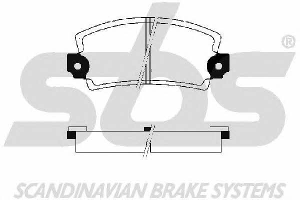 SBS 1501223932 Brake Pad Set, disc brake 1501223932