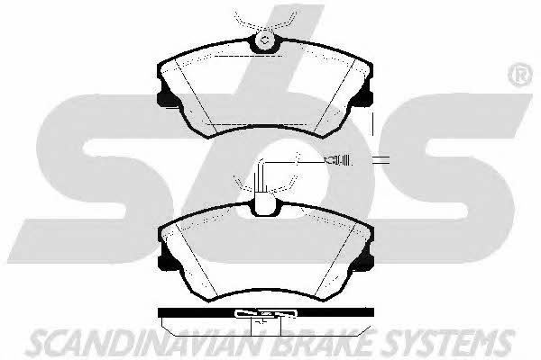 SBS 1501223933 Brake Pad Set, disc brake 1501223933