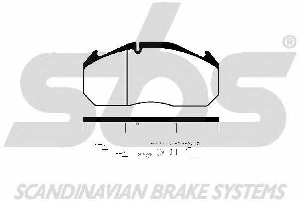 SBS 1501223936 Brake Pad Set, disc brake 1501223936