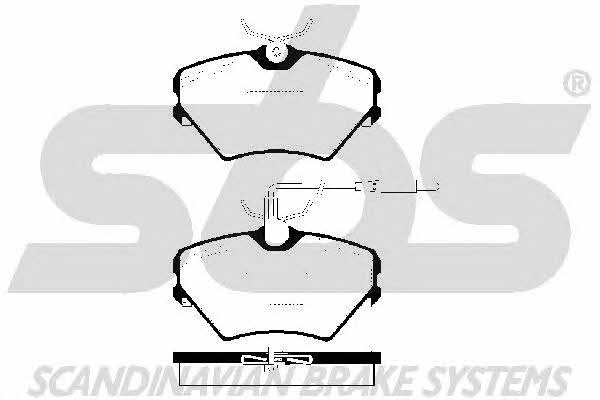 SBS 1501223937 Brake Pad Set, disc brake 1501223937