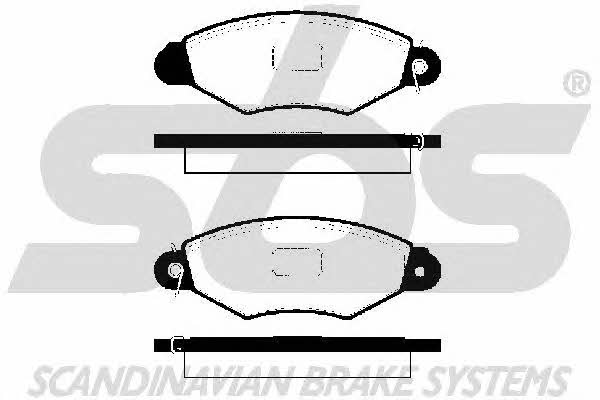 SBS 1501223938 Brake Pad Set, disc brake 1501223938