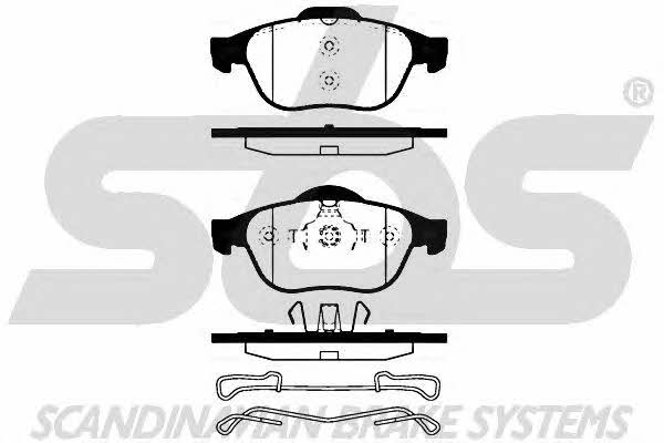 SBS 1501223949 Brake Pad Set, disc brake 1501223949