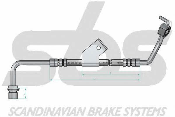 SBS 1330852574 Brake Hose 1330852574