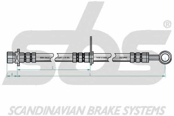 SBS 1330852659 Brake Hose 1330852659