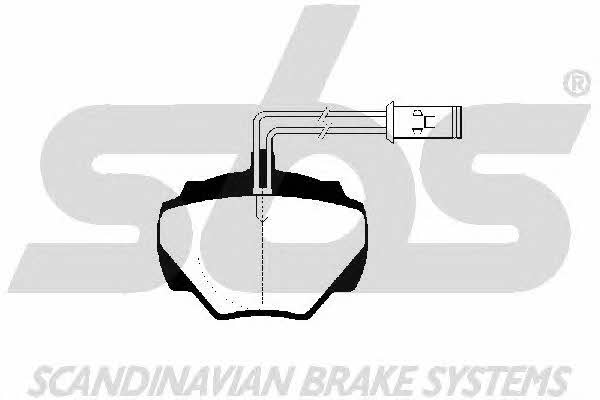 SBS 1501224005 Brake Pad Set, disc brake 1501224005