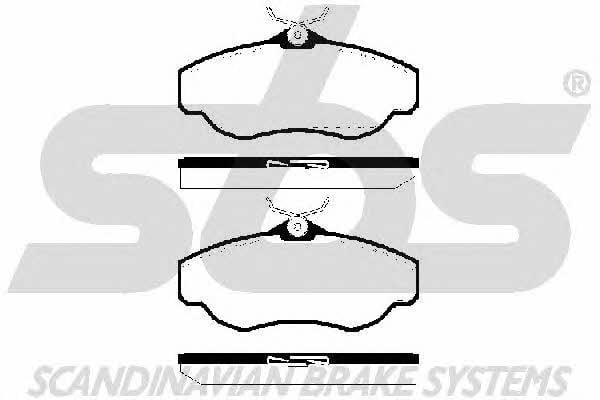 SBS 1501224012 Brake Pad Set, disc brake 1501224012