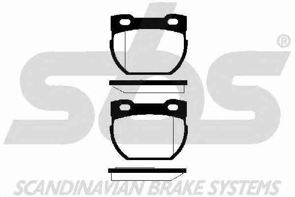 SBS 1501224013 Brake Pad Set, disc brake 1501224013