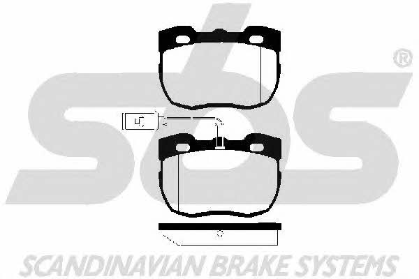 SBS 1501224014 Brake Pad Set, disc brake 1501224014