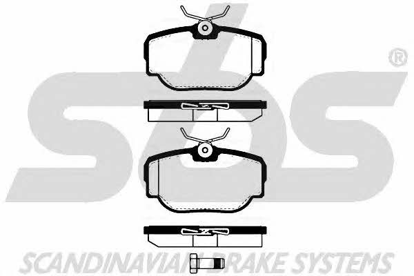 SBS 1501224024 Brake Pad Set, disc brake 1501224024