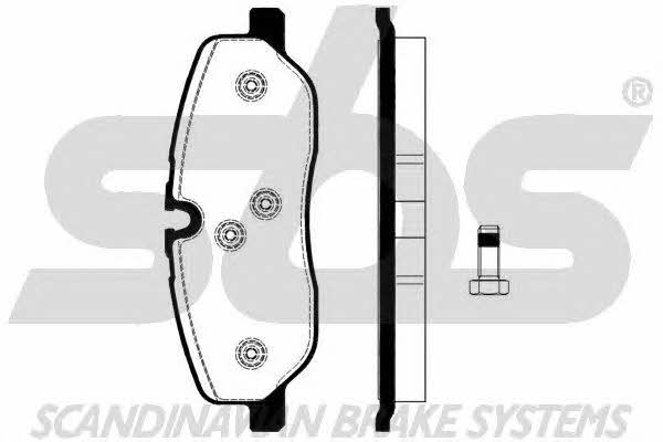 SBS 1501224030 Brake Pad Set, disc brake 1501224030