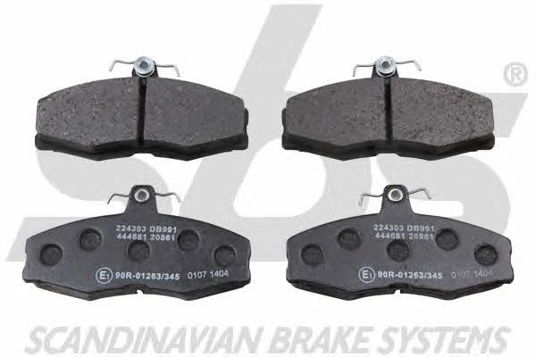 SBS 1501224303 Brake Pad Set, disc brake 1501224303