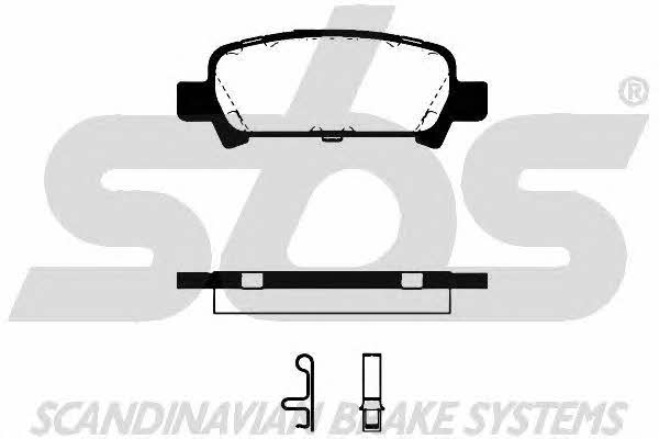 SBS 1501224411 Brake Pad Set, disc brake 1501224411