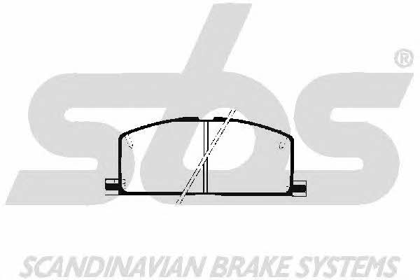 SBS 1501224508 Brake Pad Set, disc brake 1501224508