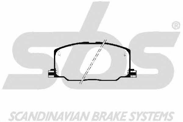 SBS 1501224515 Brake Pad Set, disc brake 1501224515