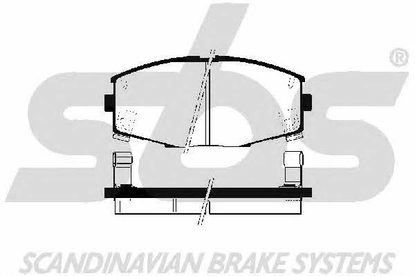 SBS 1501224520 Brake Pad Set, disc brake 1501224520