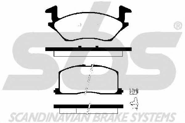 SBS 1501224532 Brake Pad Set, disc brake 1501224532