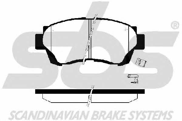 SBS 1501224535 Brake Pad Set, disc brake 1501224535