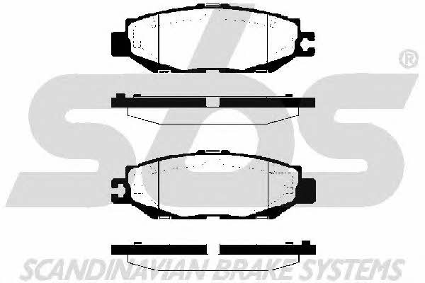SBS 1501224544 Brake Pad Set, disc brake 1501224544