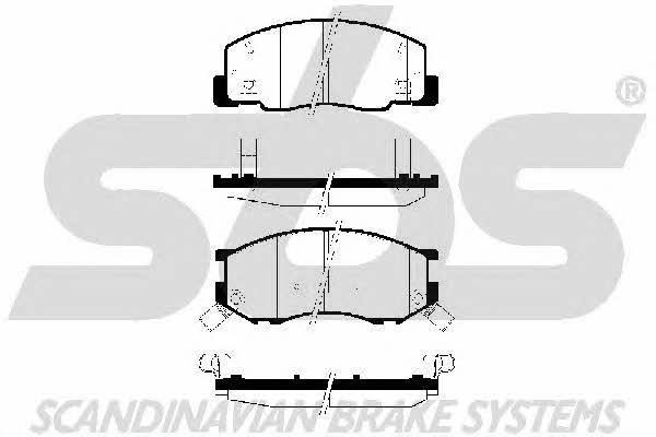 SBS 1501224545 Brake Pad Set, disc brake 1501224545