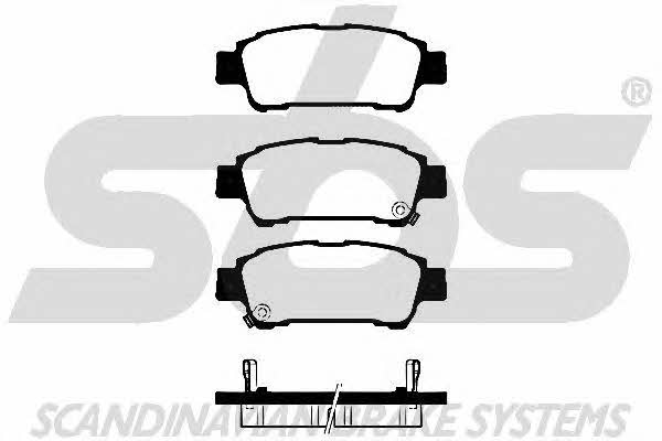 SBS 1501224554 Brake Pad Set, disc brake 1501224554