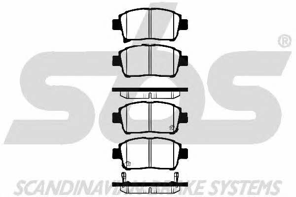 SBS 1501224558 Brake Pad Set, disc brake 1501224558