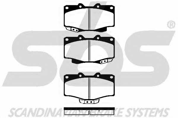 SBS 1501224561 Brake Pad Set, disc brake 1501224561