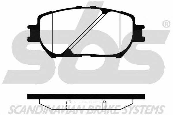 SBS 1501224568 Brake Pad Set, disc brake 1501224568