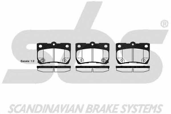 SBS 1501224574 Brake Pad Set, disc brake 1501224574