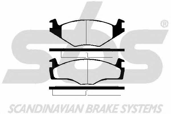 SBS 1501224716 Brake Pad Set, disc brake 1501224716