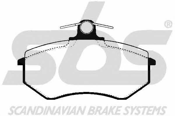 SBS 1501224720 Brake Pad Set, disc brake 1501224720