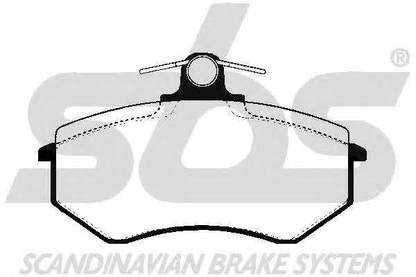 SBS 1501224727 Brake Pad Set, disc brake 1501224727